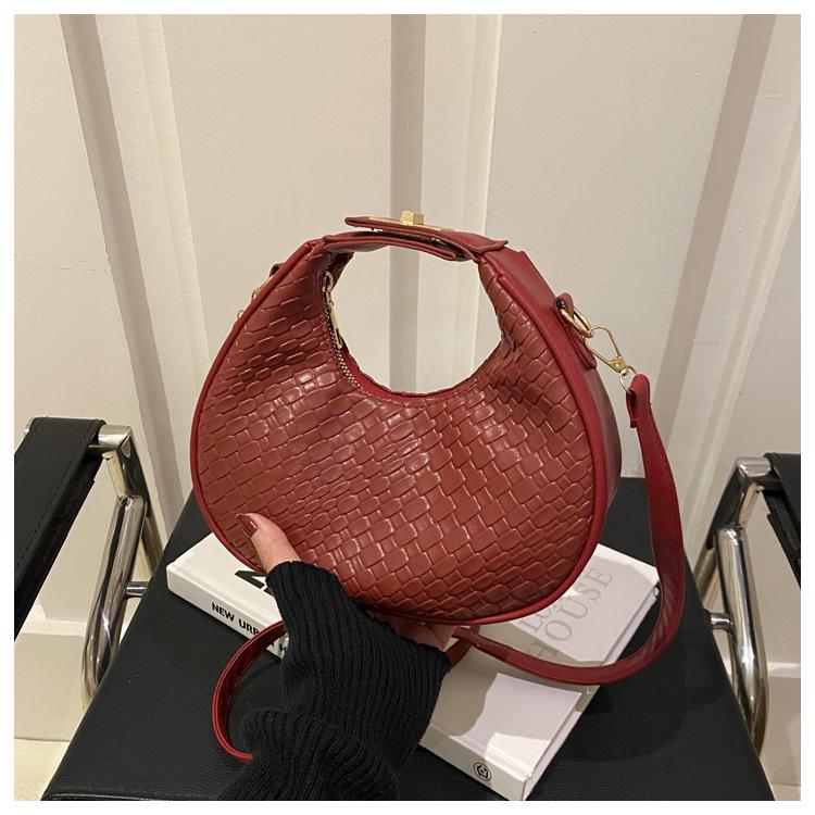 Nischendesign Mode 2024 Halbmond-Schultertasche - Damen Casual Handtasche & Umhängetasche