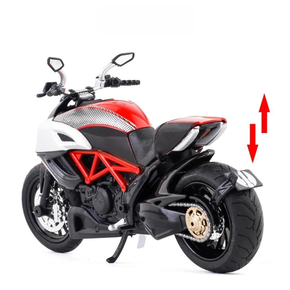 1/12 Scale Ducati Diavel Model Alloy Motorcycle Diecast Model Children's Toy Kids Gift Birthday Present for Boys Display Model