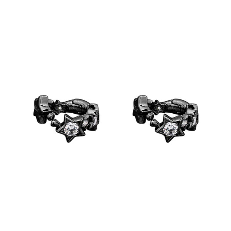 

SENTIMENTS no.557 [black] STAR CUBIC SPring EARCUFF black