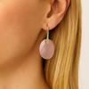 Elegant Pink Crystal Pendant Earrings: European & American Style, Light Luxury with Natural Stone Drops