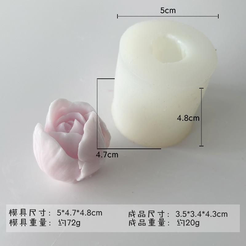 2025 New Flower Silicone Candle Mold 3D Peony Flower Soap Gypsum Resin Casting Mould DIY Chocolate Cake Baking Tool Wedding Gift