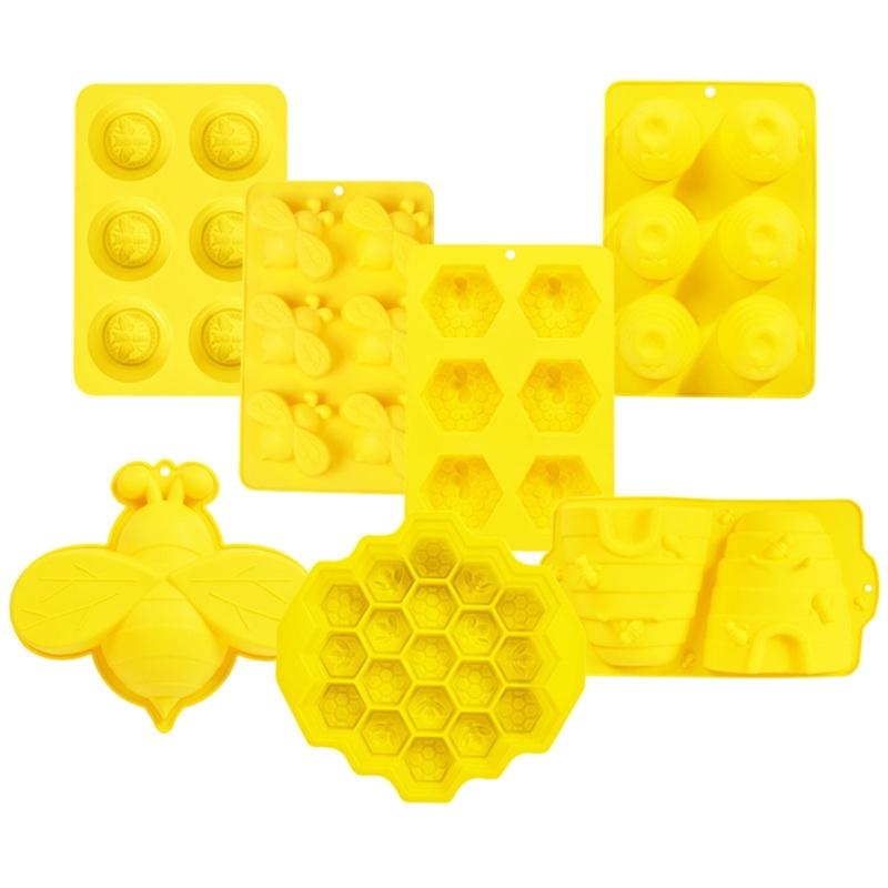 Silikonové formy na fondán řady Bee, formy na mýdlo, hliněné formy na pěnu, formy na kuchyňské pečivo, silikonové formy na pečení