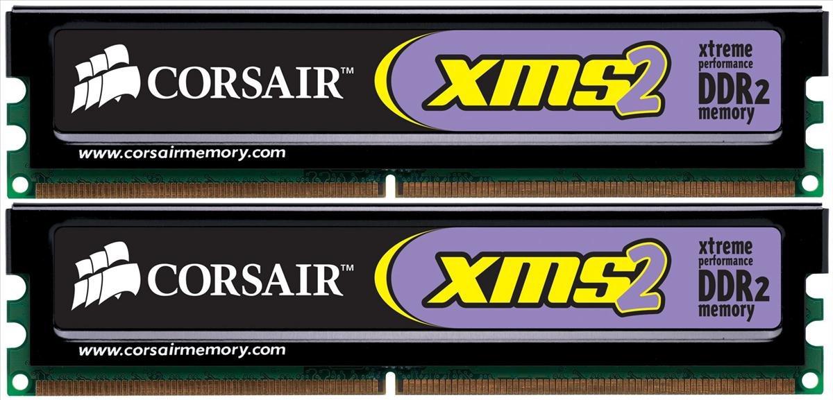 

Corsair DDR2 1024MB 2 диски 1 комплект XMS2-6400 TWIN2X2048-6400