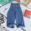 Girls' Jeans Straight Elastic Jeans Long Casual Jeans