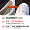 Little white shoes women's autumn 2025 new women's versatile platform leather women's shoes Velcro casual flat shoes single shoes