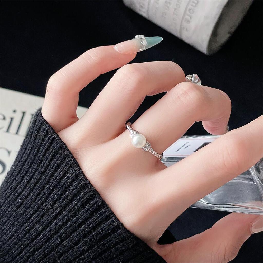 Shining Zir*****Pen Ring, Personalized Niche Design, Sweet And Elegant Temperament, Advanced Sense, Daily Matching, Ring Woman