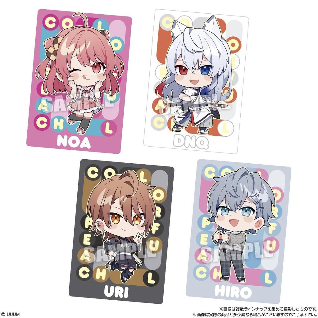 Colorful Peach Wafers box 2, 20-piece (Candy Toy)