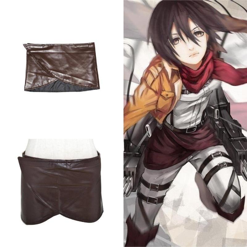 Attack On Titan Cosplay Skirt With Faux Leather Material