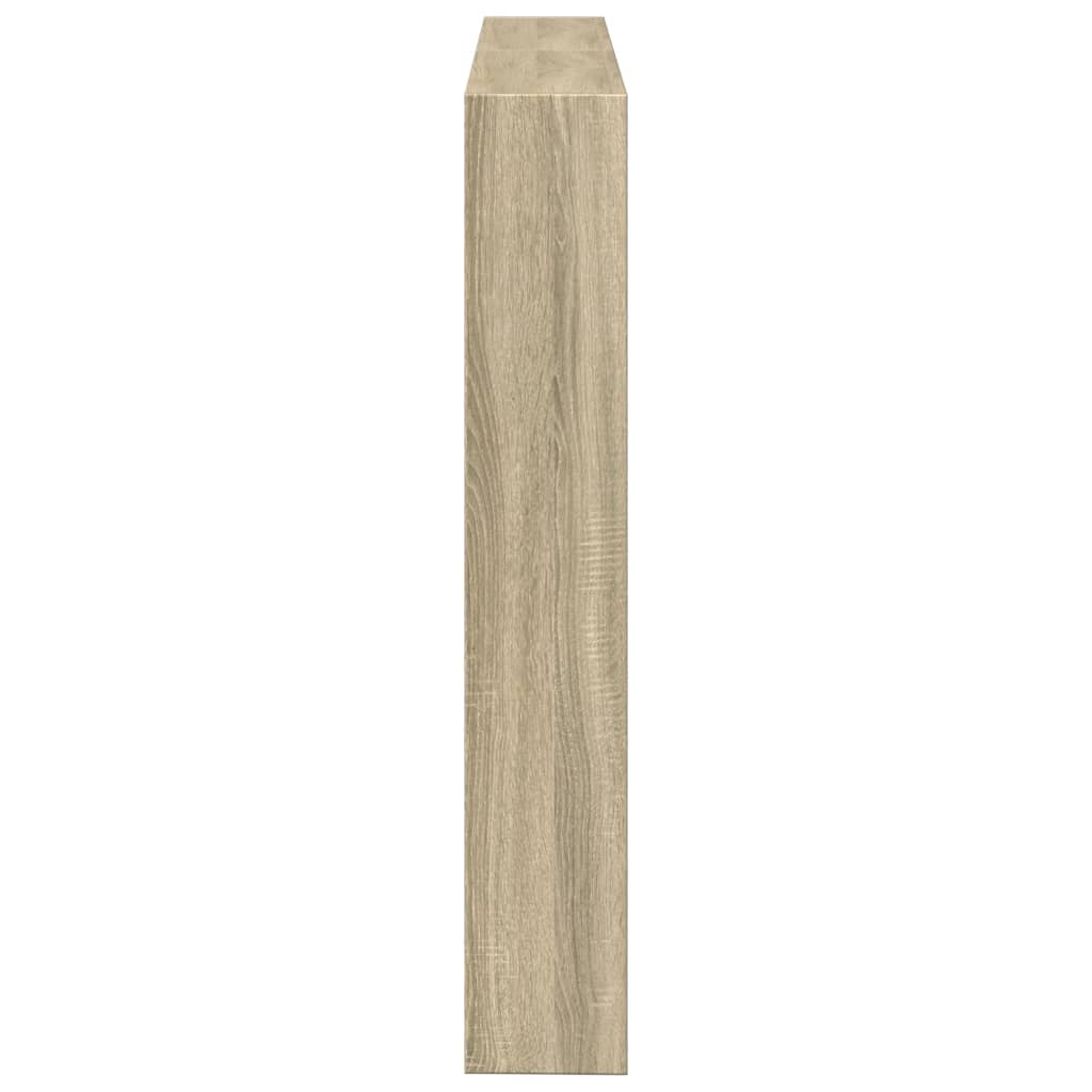 Vidaxl Testata del Letto con Mensole e Illuminazione a LED, Rovere Sonoma, 140X17X102Cm