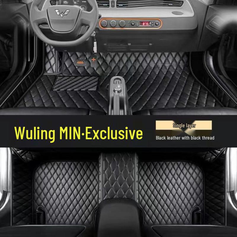 Double Layer Door Sill & Floor Mats for Wuling Hongguang MINI EV 20 Wuling MINI EV