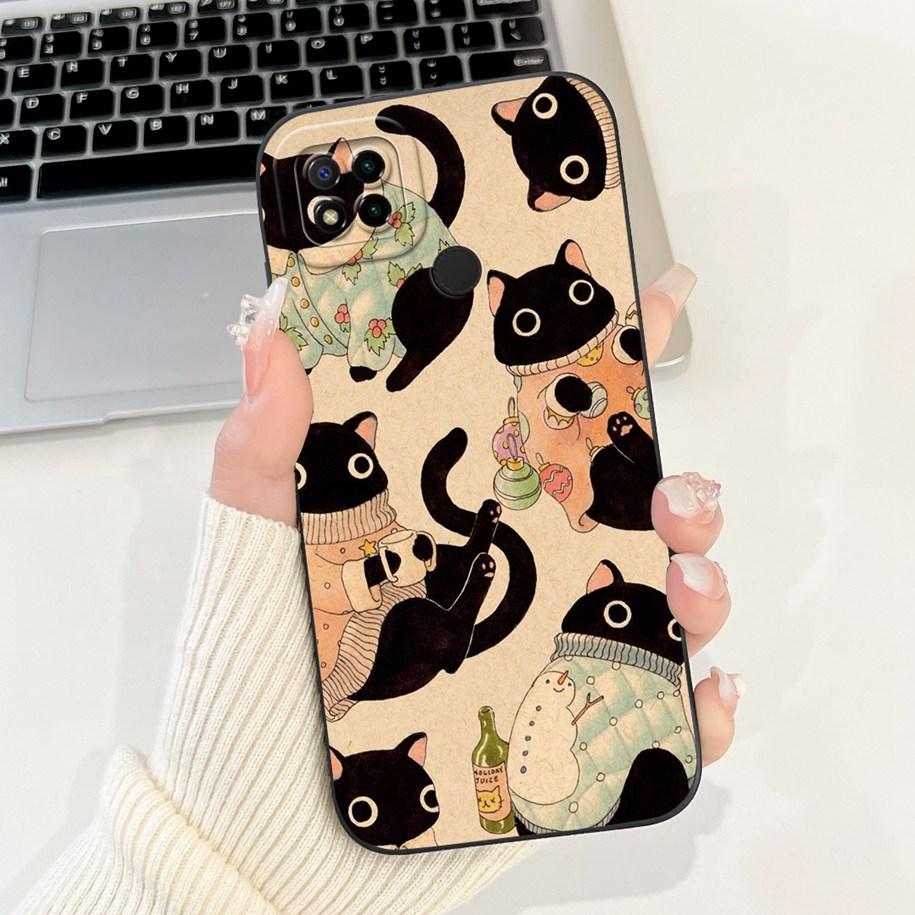For Xiaomi Redmi 9C NFC Case For Redmi 10A Sport Cover Fashion Flower Fundas For Redmi 9 Activ 9C Anti-Drop Soft Silicone Bumper