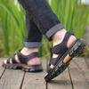 2024 New Breathable Comfortable Casual Mens Sandals Summer Leather  Slippers Outdoor Beach Shoes