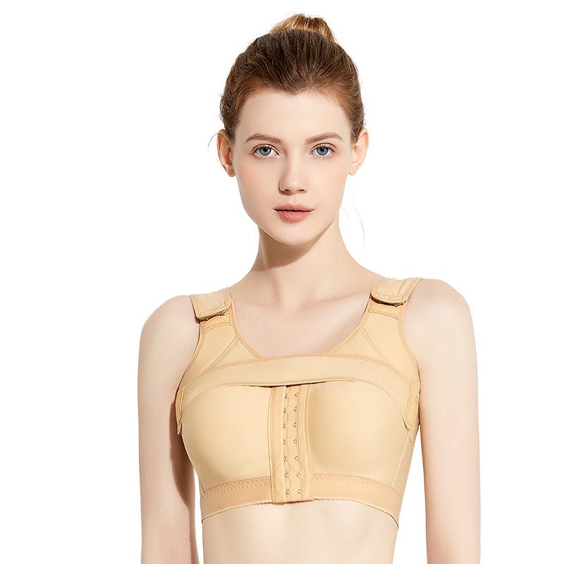 Post-Op Fixation Bustier: Anti-Displacement Shaping Bra with Side Support & Chest Binder