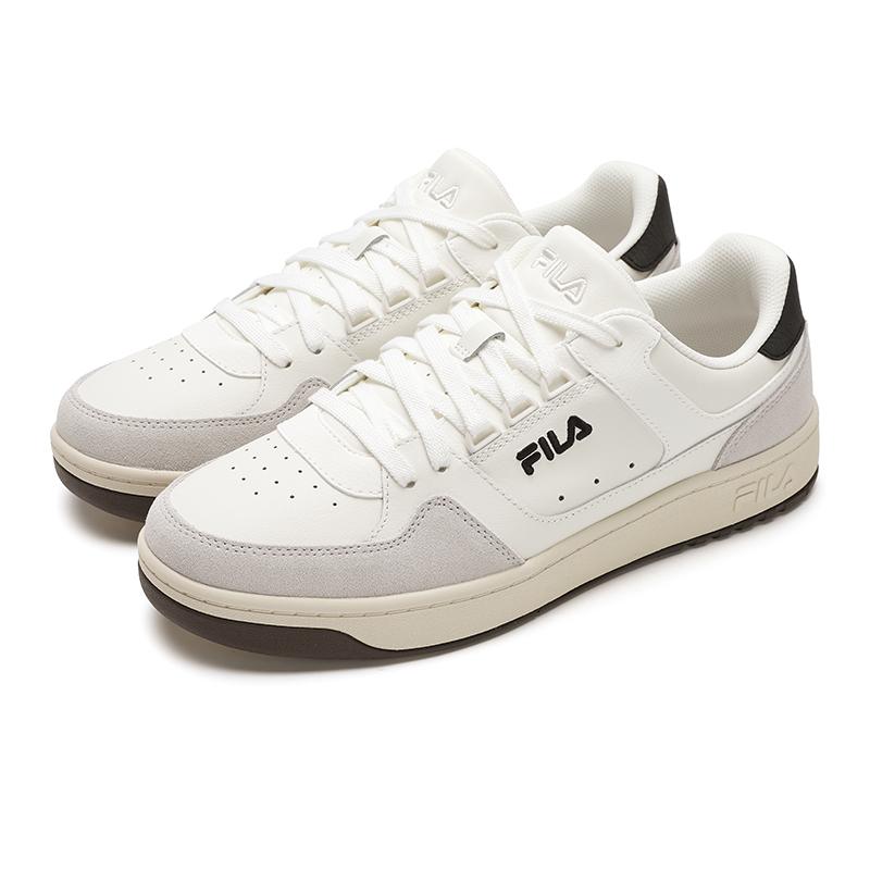 FILA Targa Comfortable Durable Low-Top Skate Shoes Men sneaker White Gray F12M512210FSA