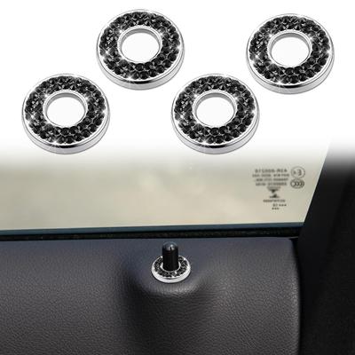 PACLVIO 4pcs Bling Car Door Lock Cover Sticker, Bling Car