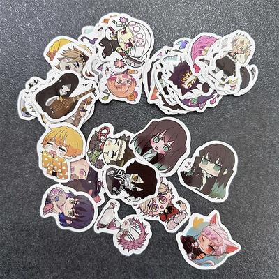 Demon Slayer Q Version Stickers 63 Sheets (not Repeated), Waterproof and Sunscreen