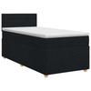 Box Spring Bed with Mattress Black 100 X 200 Cm Fabric