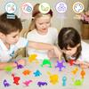 Suction Cup Toys Silicone Ocean Animals Suckers Sensory Travel Window Toys For Kids