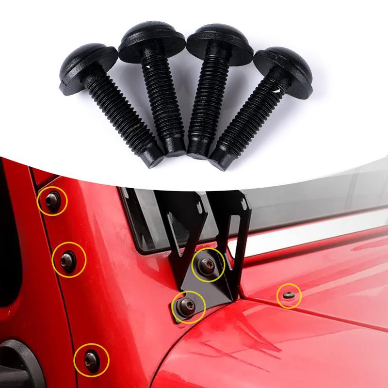 M8 Torx Screw Bolt Pillars Windshield Frame Hinge Screw Replacement For Jeep Wrangler JK 2007-2017