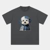 Zazomde Kawaii Patchwork Dog Print Tshirt Unisex Unisex Harajuku Aesthetic Short Sleeve Breathable Cotton Daily Casual Tops Summer