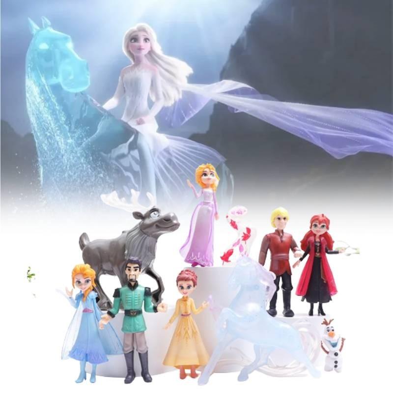 Bezauberndes Prinzessinnen-Puppenfiguren-Set mit 5 bis 10 bezaubernden Schneeköniginnen-Figuren für Kinder