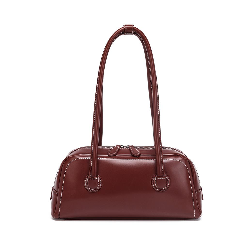 Borsa a Spalla Singola, Nuova Borsa a Spalla Retro alla Moda, Borsa da Bowling alla Moda e Semplice, Borsa a Spalla Singola di Alta Gamma per il Pendolarismo