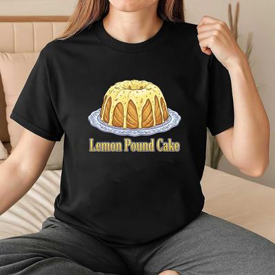 Vintage Lemon Pound Cake Shirt, Retro Dessert Foodie Tee, Sweet Bakery Lover Gift