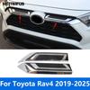 For Toyota Rav4 Rav 4 Limited/LE/XLE/Hybrid -2024 2025 Chrome Front Upper Grille Grill Molding Trim Accessories Car Styling