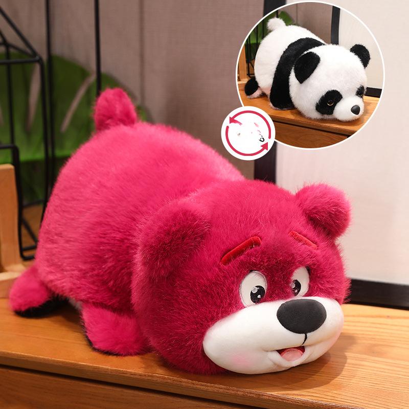 New Flip Panda Doll Cute Cartoon Unicorn Plush Toy Doll Birthday Gift Girl