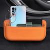 Car Side Pocket Organizer PU Leather Self-Adhesive Sunglass Holder Car Multi-purpose Holder Case Auto Storage Pocket Organizer