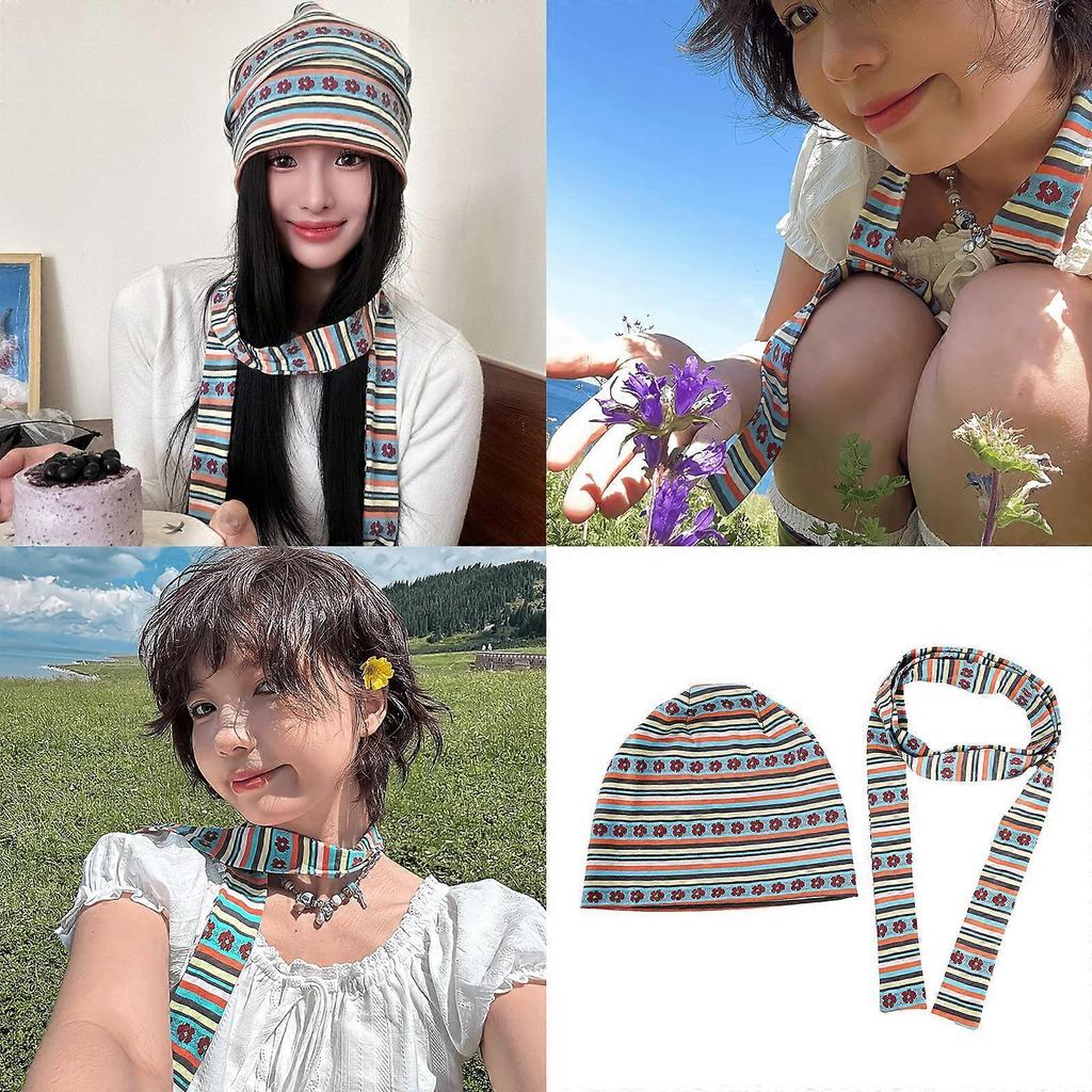 Thermos-Strickmützen- und Schal-Set für Damen, Bequeme Mütze, Modische Pullovermütze zum Skifahren, Wandern, Camping, Weiß