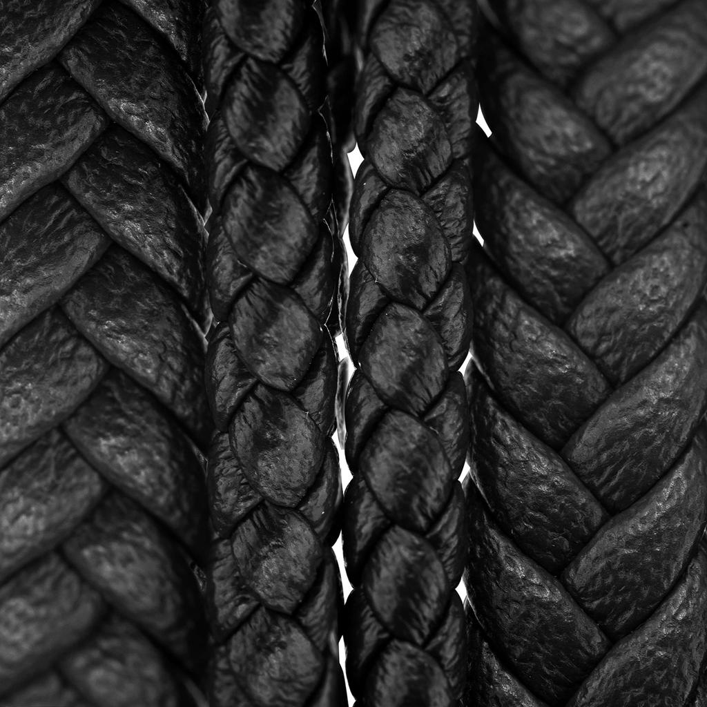 Lærarmbånd 40cm Svart Armbånd Menn Gaveeske Ekte Lær Lær Flettet Justerbar Magnetisk Lås Flerlags Wrap Tau Mann Gutt Armbånd