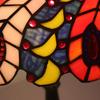 ZK30 Bedside Table Lamp Tiffany Table Lamp for Living Room Stained Glass Handmade Shade ON Off Switch Nightstand Lamps Home Deco