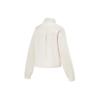 Li-Ning Fitness Series Solid Color Half-Zip Stand Collar Loose Sweatshirt Women Sweatshirt Gravel-Gray AWDU124-4