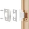 Home Door Strikes Plate set with Easy to Clean surfaces  & Precise Hole Alignment Standard Door Lock Latches Reinforcement