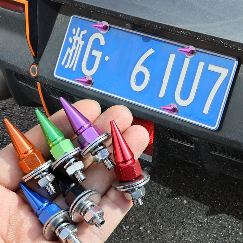 Universal M6 Car License Plate Mounting Screws Bumper Fender Engine Bay Fastener Bolt Stainless Steel Aluminum Alloy Hardware