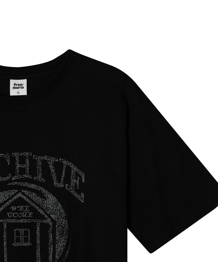 FREEMARIO Archive Home T-Shirt [Black]