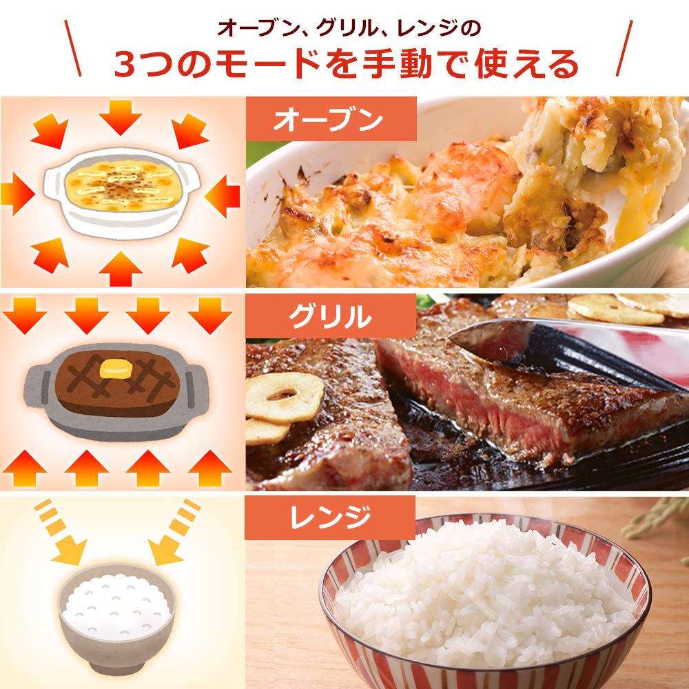 Iris Ohyama Superheated Steam Steam Microwave Oven 24L White MO-F2402