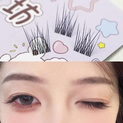 Baby Straight 10-12mm Black DIY Lash Extension Kit Lash Clusters No Glue DIY Lash Extension Cluster Lashes 10 Rows