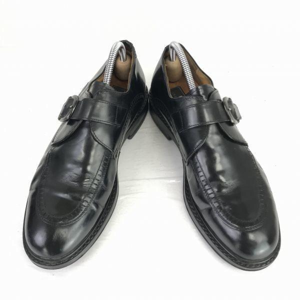 Deutschland Lloyd Leder Monk Strap Business Schuhe Schwarz 27.0 Ziernägel(GEBRAUCHT)
