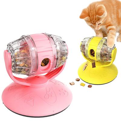 Cat Slow Feeder Interactive Treat Dispensing Puzzle Feeder Rotatable Roller Enrichment Toy for Indoor Cats