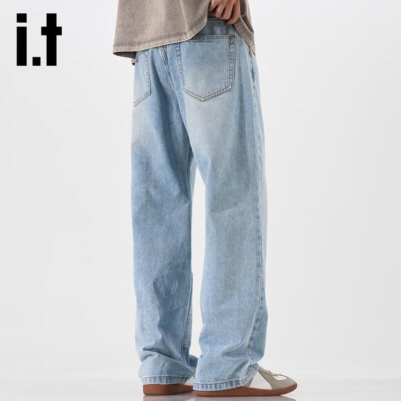 Izzue IT Men's Straight-Leg Relaxed Jeans