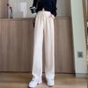 Autumn and Winter 2024 Wide-leg Pants Women's New Loose High-waisted Straight Corduroy Long Pants Plus Size Casual Fashion Solid Color Trousers 2027