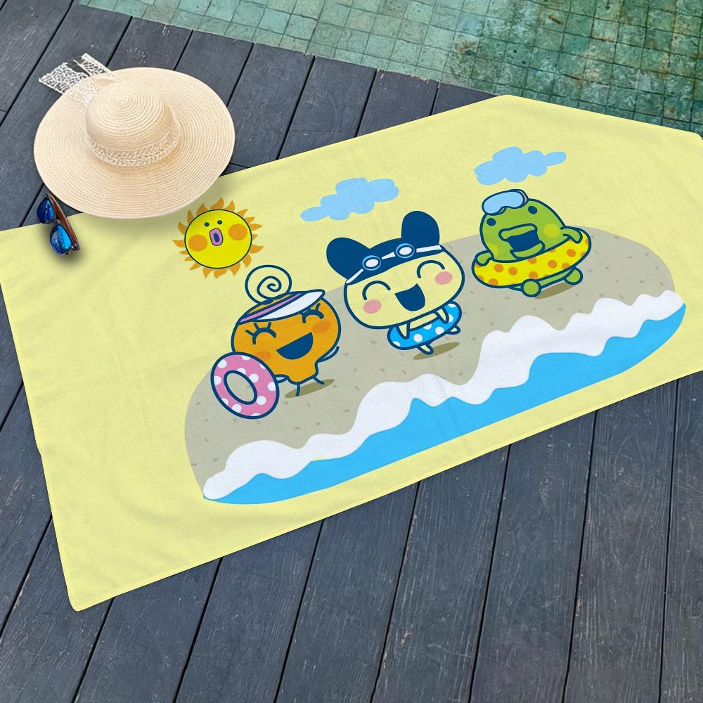 Game Cute T-Tamagotchi Towel Drying Bath Towel Applicable To Light Swimming Camping Yoga Beach Out