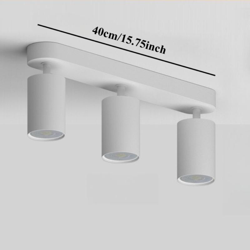 JOYINLED 1/3/4 Heads LED Track Light Fixture GU10 Track Lighting Wall Lamp Rail Spotlight Kitchen Clothing Store Ceiling Light