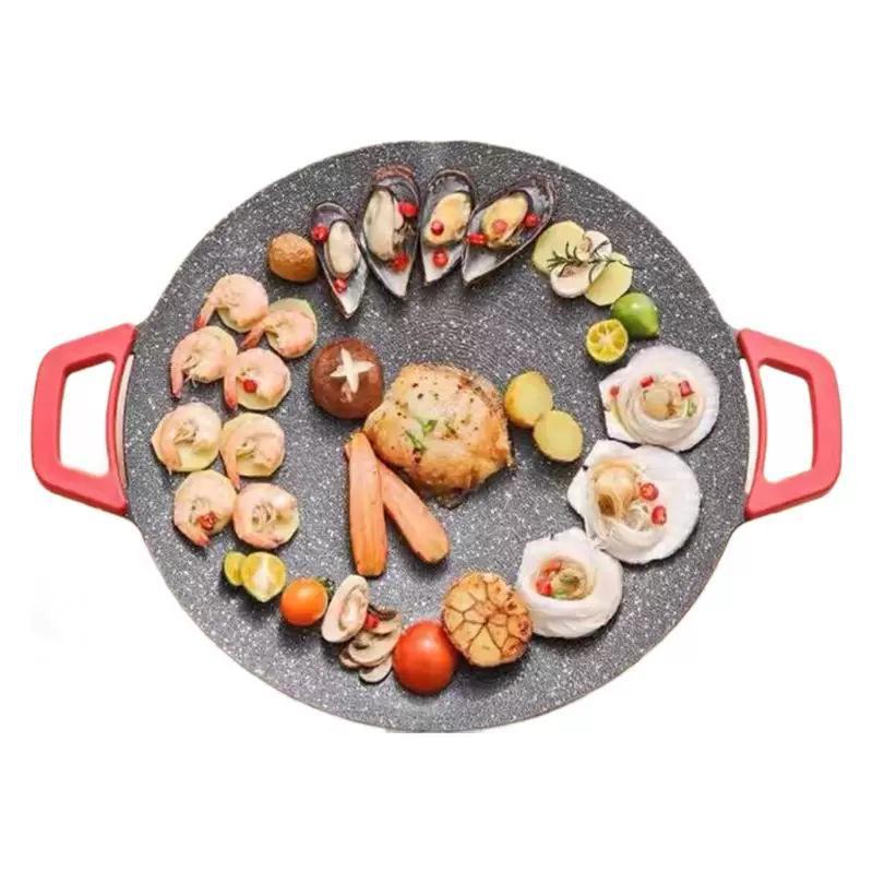 Multifunctional Non-Stick Round Electric Baking Tray & Barbecue Pot