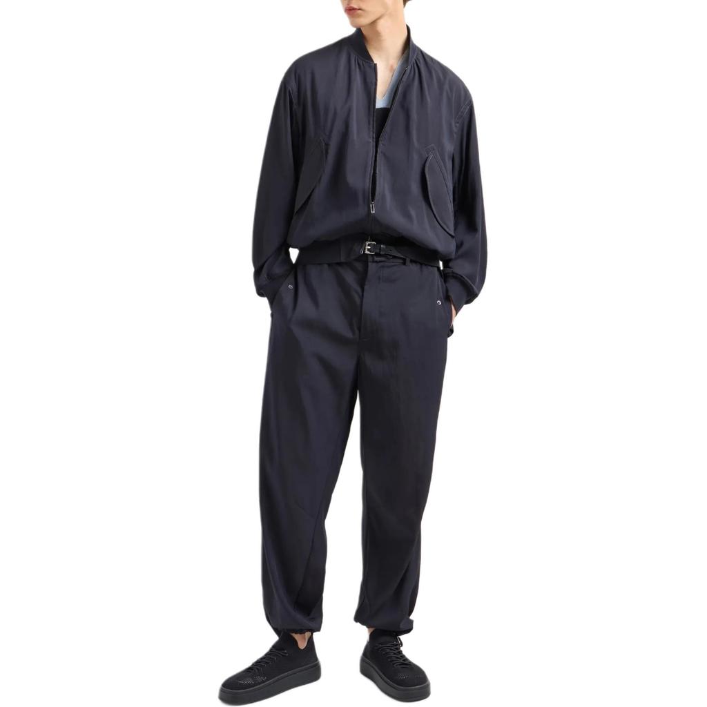 EMPORIO ARMANI Viscose nylon Blouson With Bomber jacket Collar EM001043-AF13710-UB118