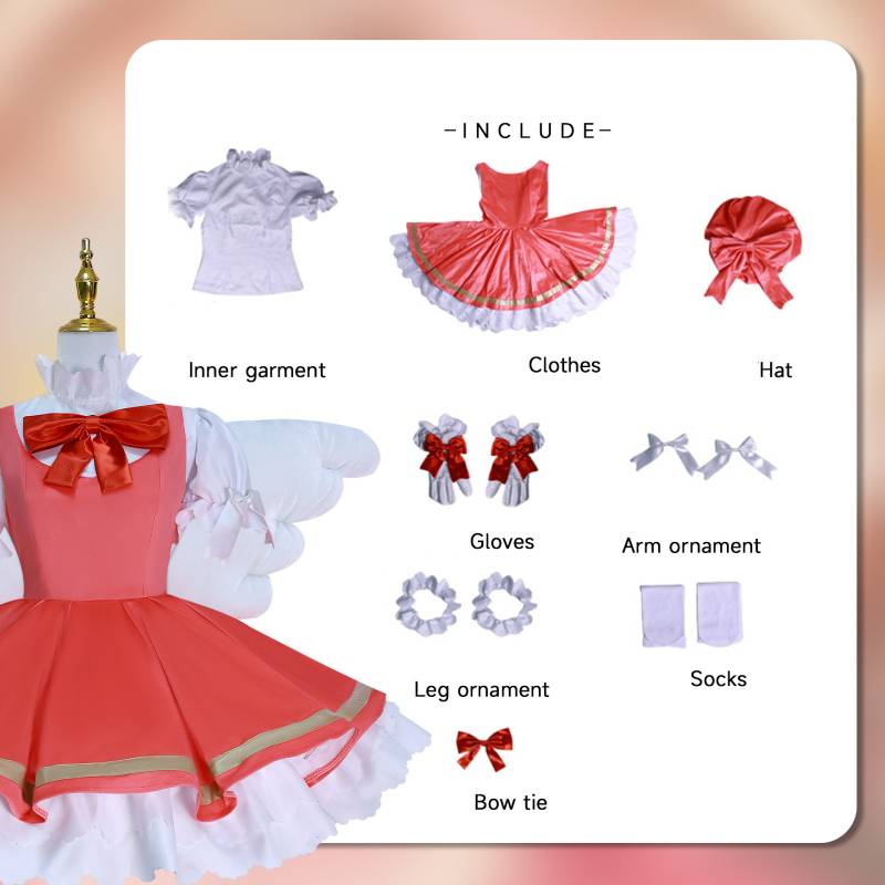 

Карта Клоу Сакура Киномото Косплей Костюм Ролевая Игра Хэллоуин Вечеринка XS