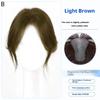 Real Human Hair Women's Toppers with No Show Seam Stickers for Instant Hair Volume and Repair Daily