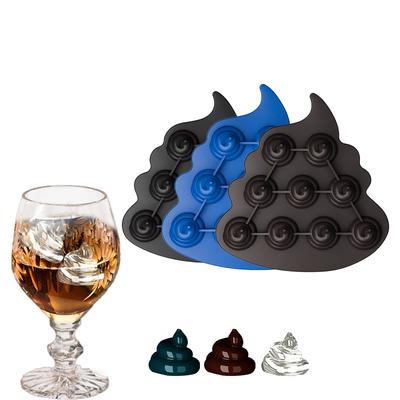 1 STK. Whiskey Silikon Eisgitter Kackhaufen Schokolade Süßigkeitenform Silikon Parodie Kackhaufen Eisbox